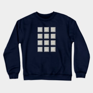 dial pad old retro phone Crewneck Sweatshirt